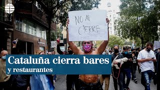 Coronavirus Cataluña Los bares y restaurantes echan el cierre [upl. by Leirza]