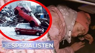 Saskia im Auto eingeklemmt Auto fällt vom Kran auf Auto  Oliver Dreier  Die Spezialisten  SAT1 [upl. by Gretal880]