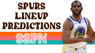 San Antonio Spurs Lineup Predictions  202425 Season  SSPN Clips [upl. by Nalyk896]