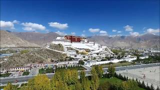 Potala palace Tibet drone footage [upl. by Kiehl]