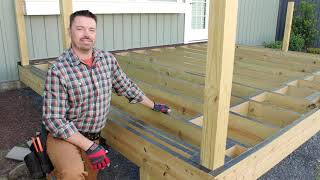 How to Build a 12x16 ft Deck with Trex amp Home Depot Part 1  DIY Decking [upl. by Retha]