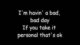 Despicable Me I am having a bad bad day Lyrics YouTube [upl. by Tnairb]