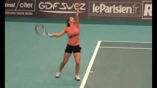 Simona Halep Q Match12 Paris Indoors 2009 [upl. by Onitsirc]