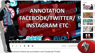 METTRE DES ANNOTATIONS VERS FACEBOOK  TWITTER [upl. by Gav]