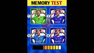 Test your Memory  Memory Boost Puzzle  football quiz Football Players  football quiz shorts [upl. by Dagnah348]