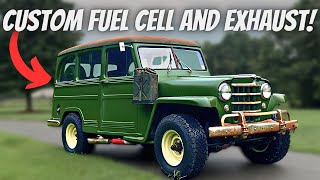 Willys Wagon Custom Fuel Cell Fabrication And Exhaust For Our Chassis Swap Willys15 [upl. by Vasta199]