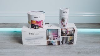 LIFX Beam LIFX Z Light Strip and LIFX Bulbs  Smart Home Tech [upl. by Nitsirc]