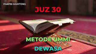 Juz 30 Metode Ummi Dewasa [upl. by Orhtej]