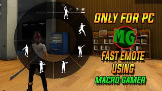 Fast Emote Using MacroGamer Free Fire PC Tricks  TGP StuDio🤟  தமிழ் [upl. by Romaine122]