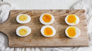 How to Make Perfect Boiled Eggs » Soft Boiled Medium Boiled and Hard Boiled Eggs [upl. by Diskin206]