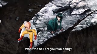 ワンパンマン Saitama protects Fubuki from the fastest dangerous criminal Tasumaki is confused Saitama [upl. by Kuo]