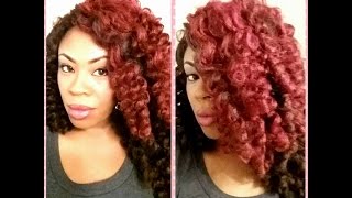 Crochet Wig Marley Hair Red [upl. by Yert236]