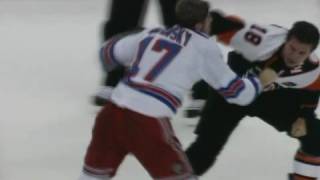 Brandon Dubinsky vs Mike Richards Oct 11 2008 [upl. by Conan510]