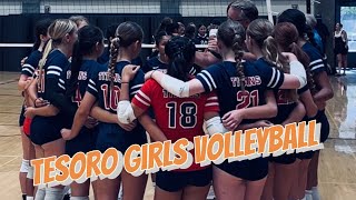 2024 Tesoro HS Girls volleyball tournament highlights [upl. by Aniri161]