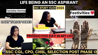 SSC Study Vlog 2025📚A day in my life❤️ Realistic amp Productive A Productive Dayssc vlog [upl. by Risteau310]