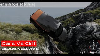 BeamNGDrive  Cars Vs Cliff 8  Crash Beam beamngdrive [upl. by Nylarahs]