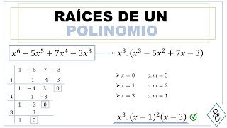 RAÍCES DE UN POLINOMIO  Parte 5  Raíz doble y en cero  Método Gauss  Orden de multiplicidad [upl. by Irita32]