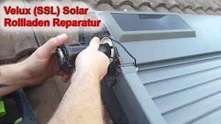 Velux Solar SSL Rollladen Reparatur Akku Montageanleitung [upl. by Eiaj714]