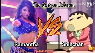 Oo Antava Mama Oo Antava Song  Samantha Vs Shinchan  Pushpa Song Shinchan [upl. by Eninaj]