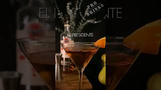 El Présidente Cocktail  shorts cocktail cocktailrecipe bacardi mixology [upl. by Odnalro281]