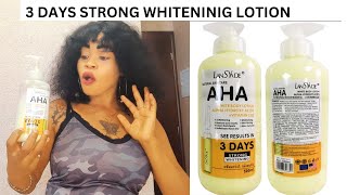 3 DAYS STRONG WHITENING LOTION [upl. by Nosyla]