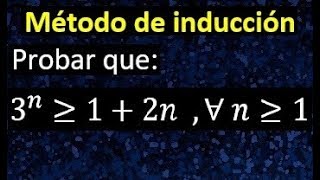 Método de inducción demostracion con el metodo inductivo [upl. by Dranek]