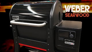 NEW Weber Searwood Pellet Grill First Look amp Burn Off [upl. by Lantha]