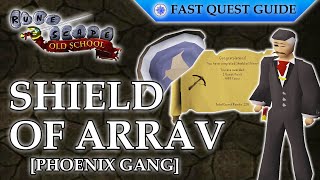 Shield Of Arrav Quest – Phoenix Gang  OSRS Quality Quick Guide 2023 [upl. by Gerri]