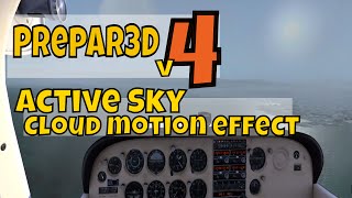 Prepar3D v4 Active Sky in cloud motion effect entering right downwind 28R KSFO [upl. by Abby]