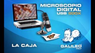 Microscopio Digital USB 500x Galileo Italy [upl. by Aztiram]