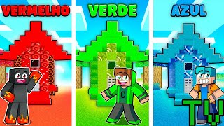 GANHAMOS CASAS COLORIDAS NO MINECRAFT [upl. by Netsruk]