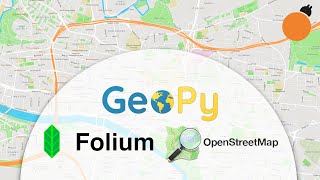 Folium Mapping Geopy Distance Calculations and OpenStreetMap API Lookups in Python [upl. by Fulks178]