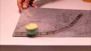 Superconducting levitation on a magnetic track [upl. by Male13]