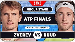 ZVEREV vs RUUD • ATP Finals 2024 • LIVE Tennis Watchalong Stream [upl. by Odracer]