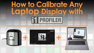 HOW TO Calibrate any laptop or build in display using XRite i1Profiler with XRite i1Display Pro [upl. by Mchenry409]