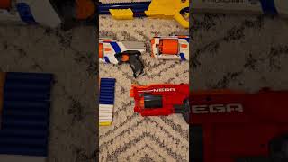 Nerf Strongarm Nerf Cyclone Shock MEGA XSHOOT Shotgun Rifle cheap Vinted bundle  Faulty or not [upl. by Leighland]