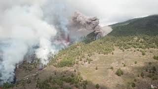 Erupción Cumbre Vieja La Palma 19sept 2021Coladas Instituto Geológico y Minero de España IGME [upl. by Denie]