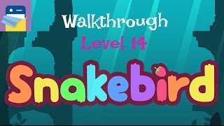 Snakebird Level 14 Walkthrough amp iOS iPhone 6S Gameplay by Noumenon Games [upl. by Siduhey]