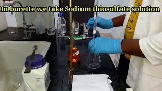 Estimation of K2Cr2O7 using sodium thiosulfate solution using starch indicator ADBU Chemistry [upl. by Ledif975]