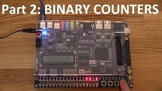 FPGAs and VHDL Part 2 Making a Counter  EcProjects [upl. by Liddie]