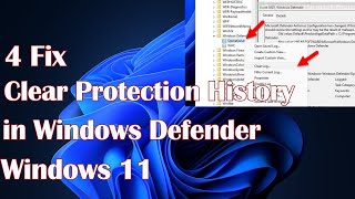 Clear Protection History in Windows Defender on Windows 11 2 Fix [upl. by Zippel]