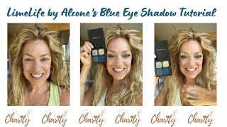 LimeLife by Alcone Blue Eye Shadow 53F 54F 55F and 56F Tutorial [upl. by Nrol]