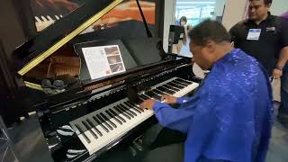 Kris Nicholson Test Drives The Kawai GX2 at NAMM 2022 Day 1 [upl. by Nnaik54]