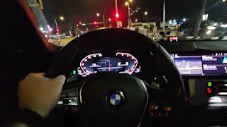 BMW 330i G20 POV Cruise Around Town  Pops and Bangs Stock Exhaust Exterior Mic [upl. by Arluene]