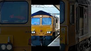 66 702 quotBlue Lightningquot  Peterborough 191024 networkrail diesel railway [upl. by Aihsar]