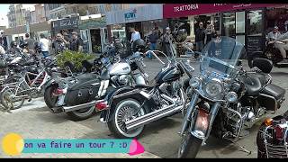 Go to St Tropez pour la parade des bikers Euro festival Harley Davidson 2017 [upl. by Lrigybab]