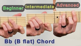 🎸 How to play Bb B flat chord on guitar  Bb chord A chord A sharp chords  tutorial lesson tips [upl. by Hershell]