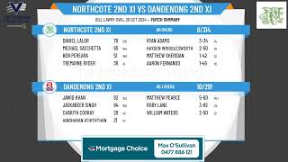 Northcote 2nd XI v Dandenong 2nd XI Day 2 [upl. by Tail]