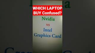 Nvidia vs intel graphics card laptop  nvidia graphics card display problem  which graph is better [upl. by Settera]