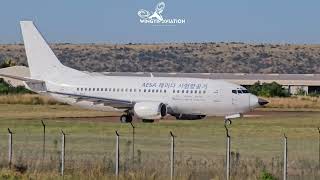 Paramount Boeing 737 Radar testbed ZSTFJ departing Wonderboom Airport South Africa 29 April 2024 [upl. by Akkin]